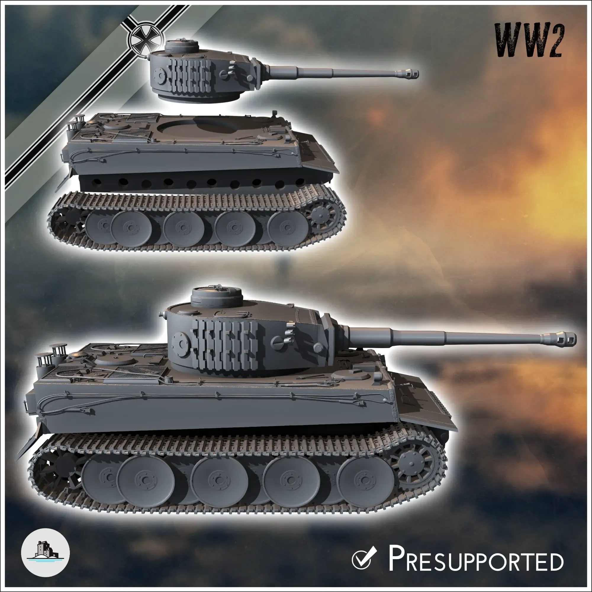 Panzer VI Tiger Ausf. E 1942 (early) - WW2 miniatures armor