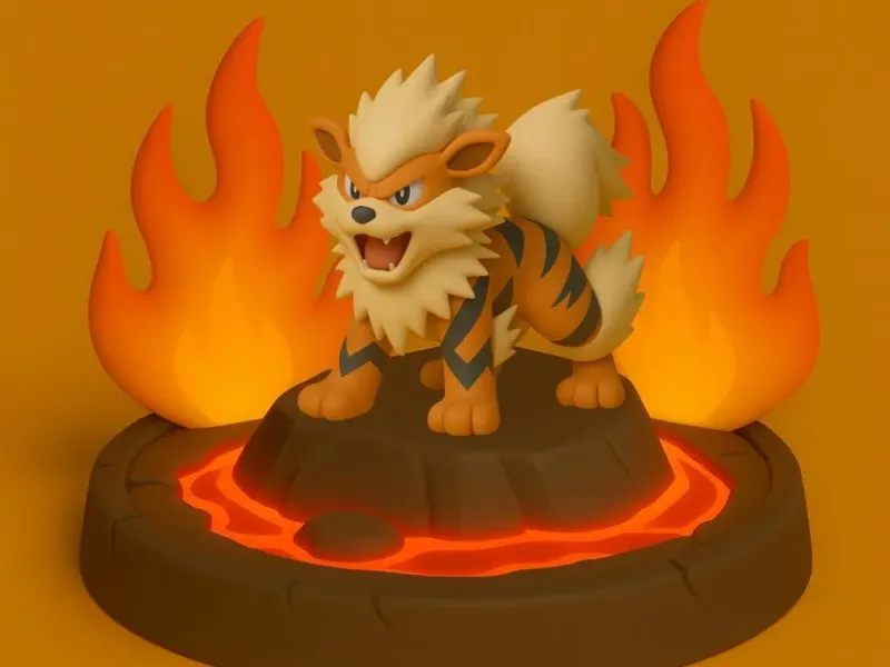 Pokemon battle style - Arcanine #059