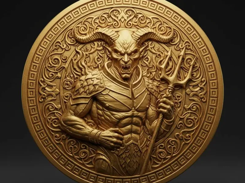Moeda/Medalha Demoníaca