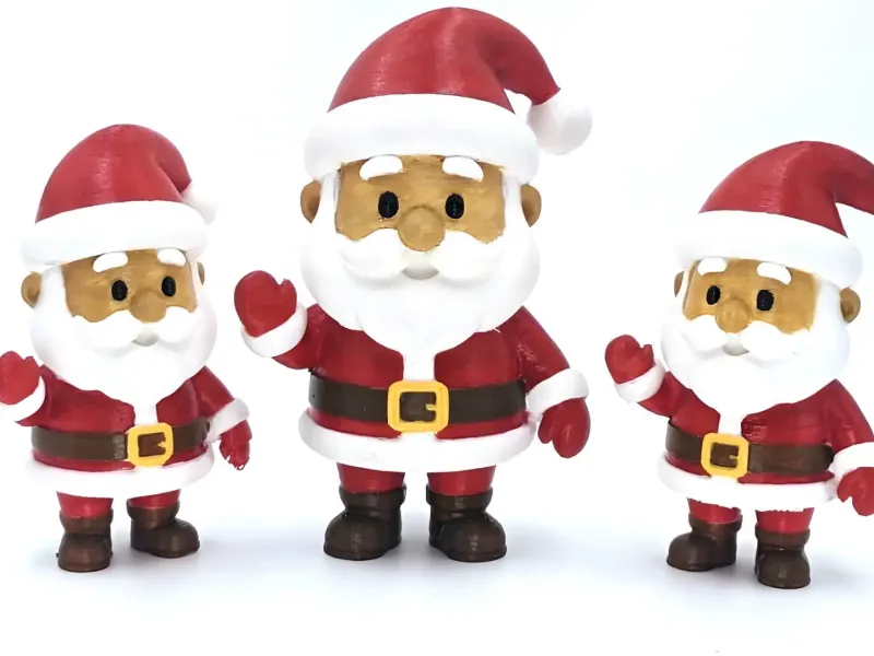 Mini Santa Family – Cute 3D Printable Christmas Decoration