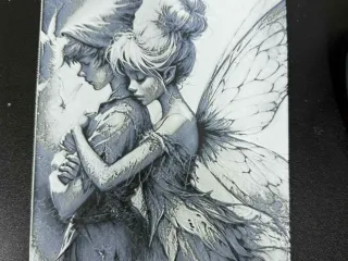 Peterpan and Tinkerbell Art