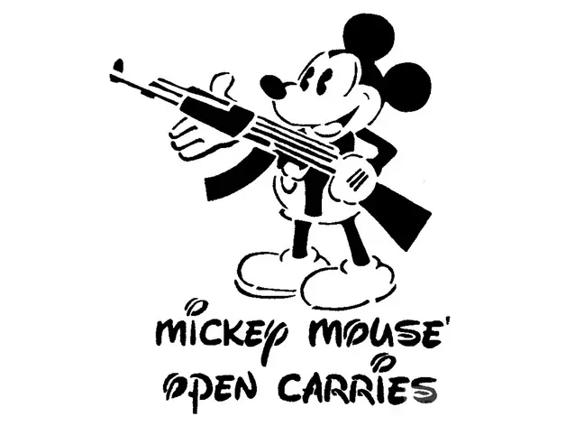 Mickey Mouse Schablone