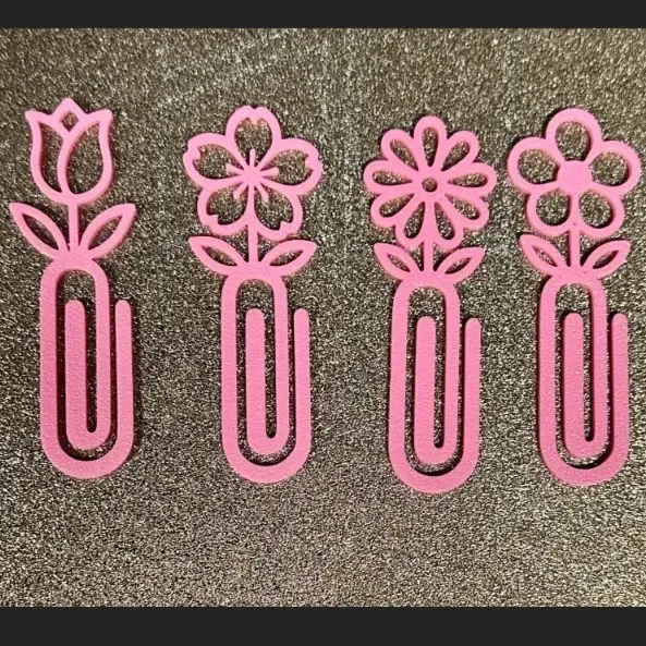 marca páginas flores