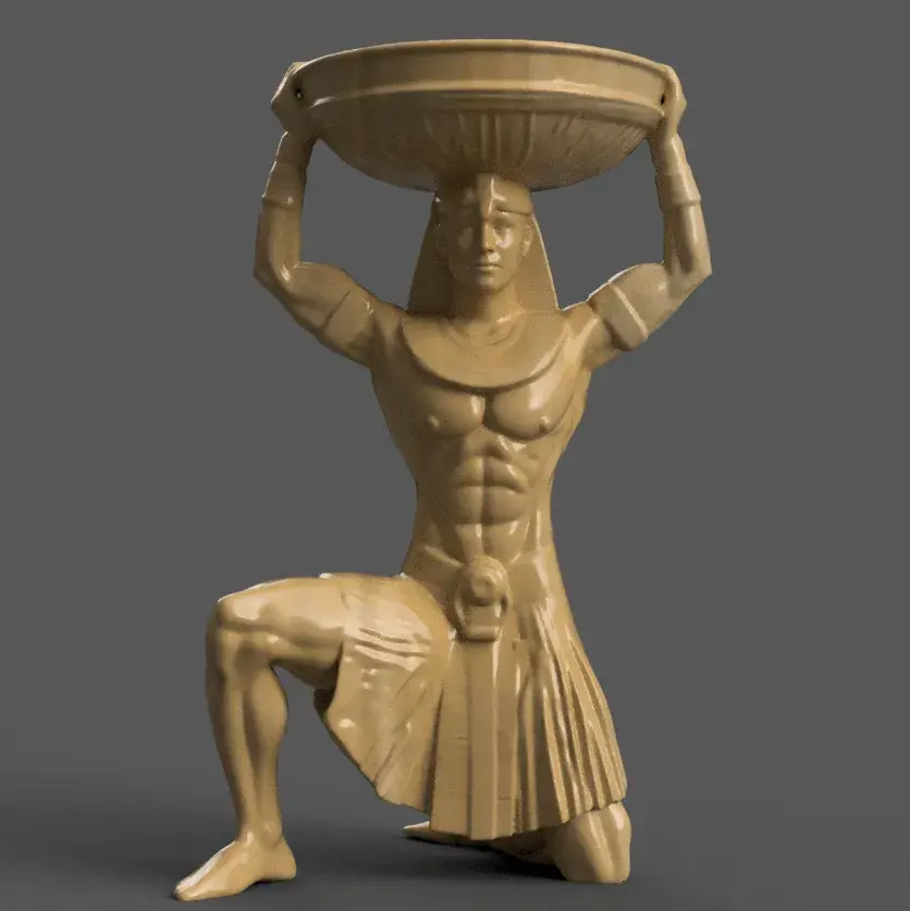 Egyptian Pharaoh urn alexa holder - candle holder 1
