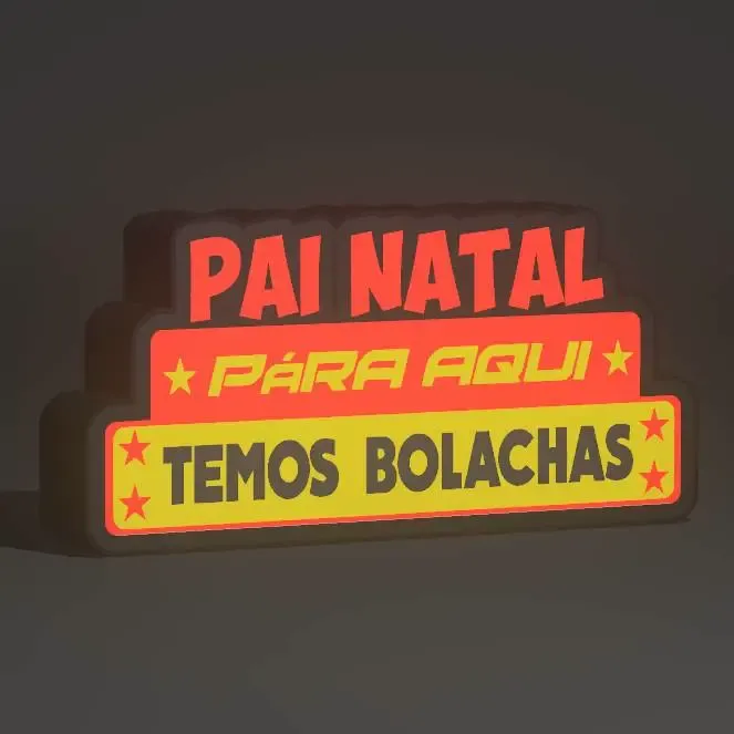 Candeeiro Pai Natal Pára Aqui (pendurar)