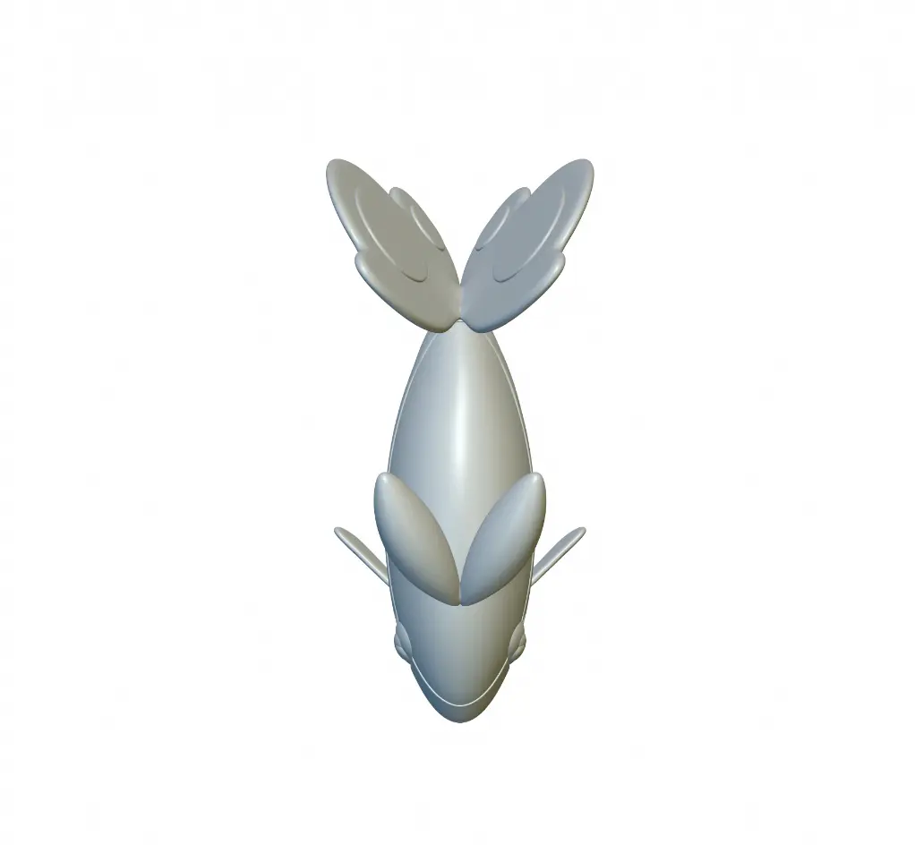 Pokemon Finneon #456 - Ready for 3D Printing!