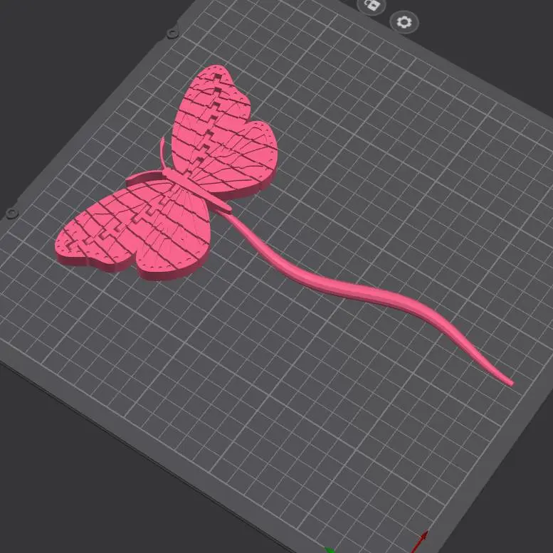 Articulated Butterfly S Hairpin