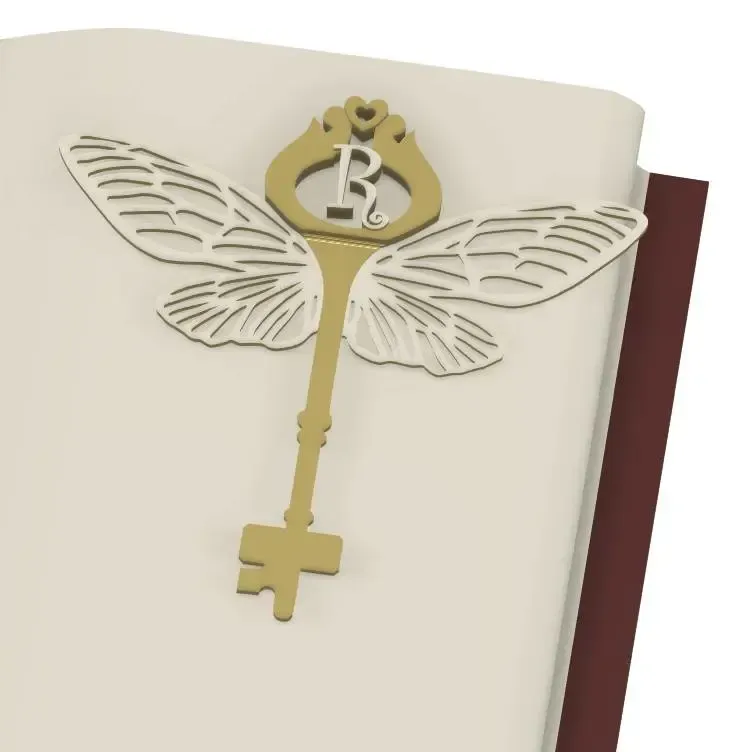 Butterfly Key Bookmark - Letter pack (L-R)