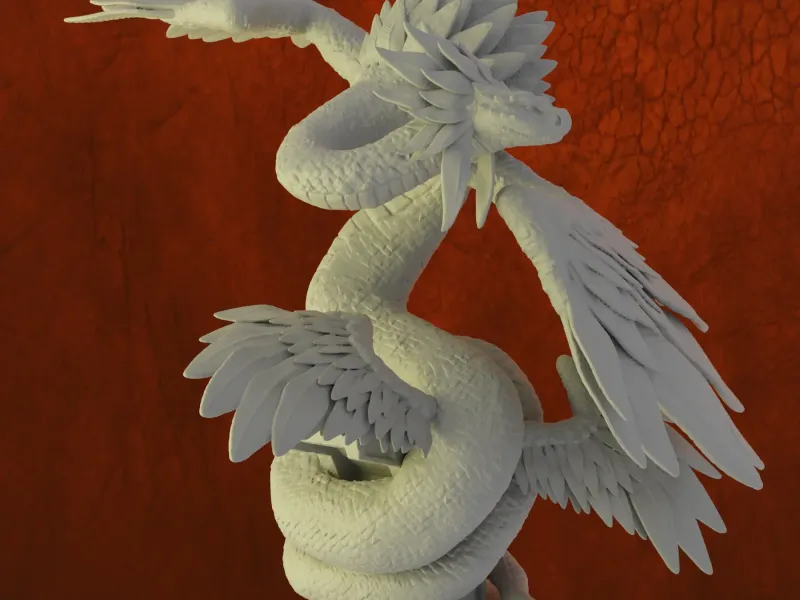 Figure of the Mayan god, Kukulkan