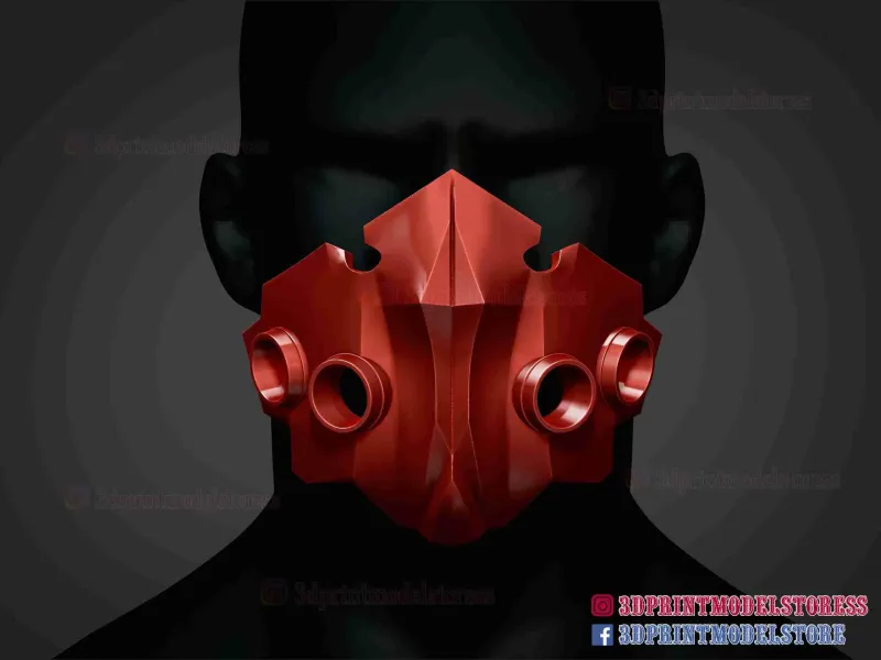 Tokyo Ghoul Tatara Red Mask - Anime Cosplay Halloween