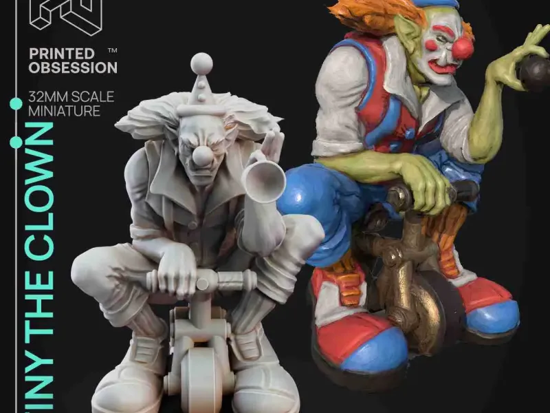 Tiny Clovnul- Jerrys Circus of Horrors-Presupported - Illu
