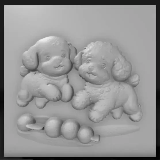 playful puppies cartoon