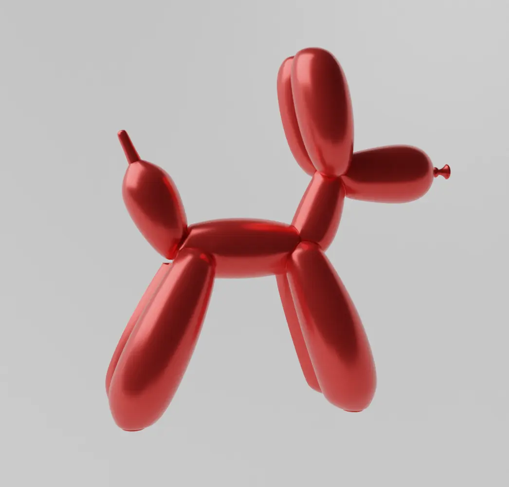 Balloon Dog Flayed Open Dissected Art Toy Fan Art