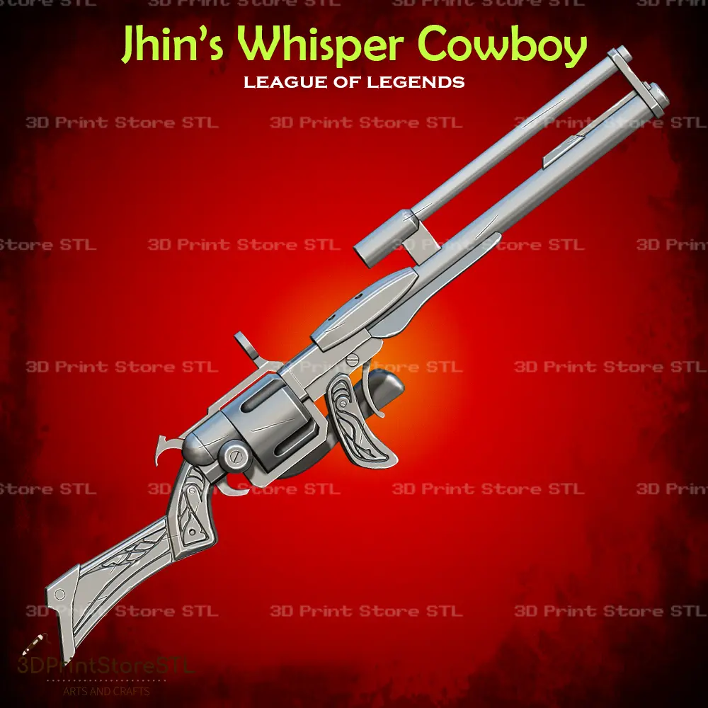High Noon Whisper Cowboy Cosplay League of Legends - STL