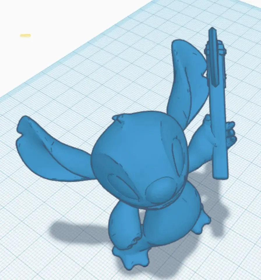 Stitch with a axe