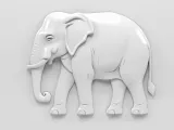 Wall Elephant - Relief-3