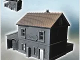 Automobile garage building with annex and gas station (21) --0