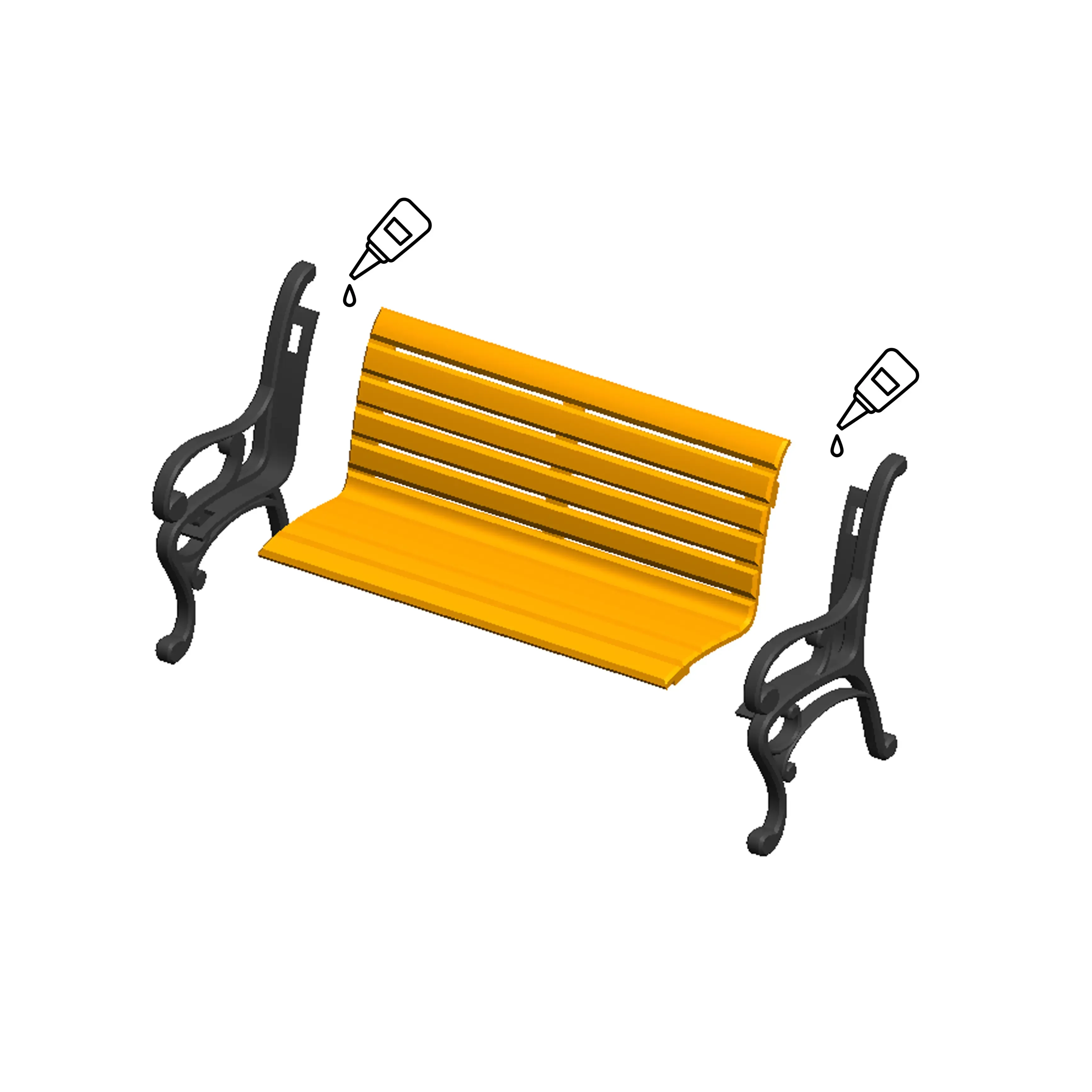 Classic Park Bench Card Holder