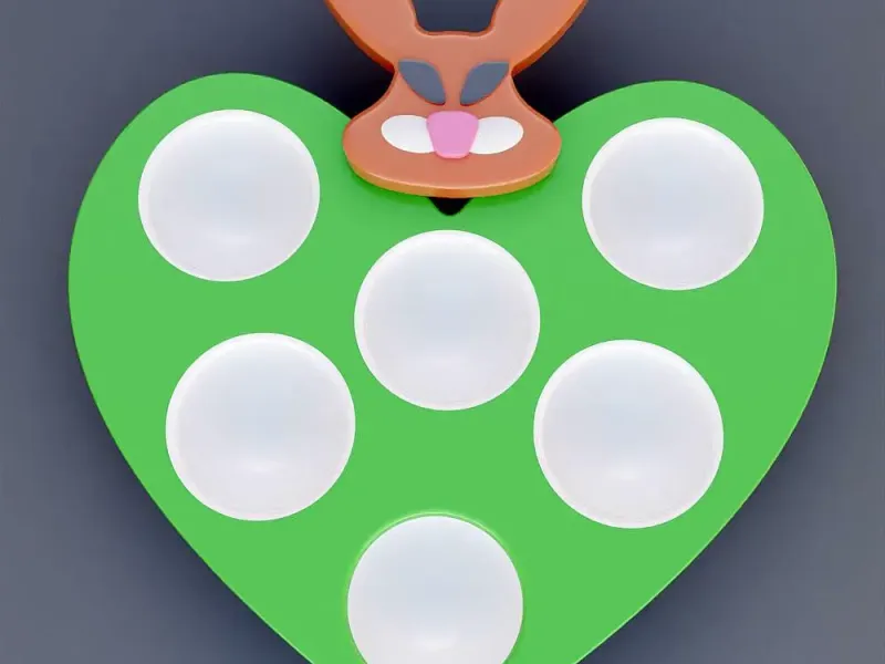 Easter bunny egg palette