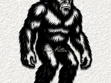 bigfoot sasquatch yeti squatch wall art home decor-0