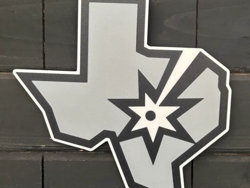 Spurs Texas Logo Wall Art | San Antonio NBA Logo