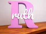 Inicial R con el nombre de Ruth-1
