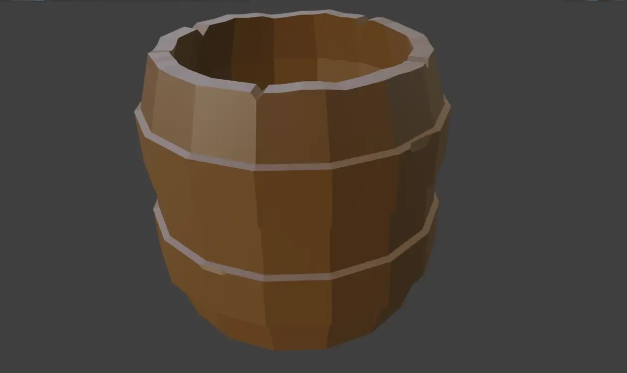 Barrel low poly update