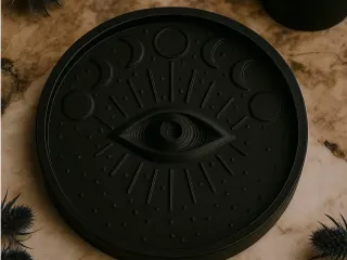 Mystic Eye Tray – Moon Phase Trinket Dish