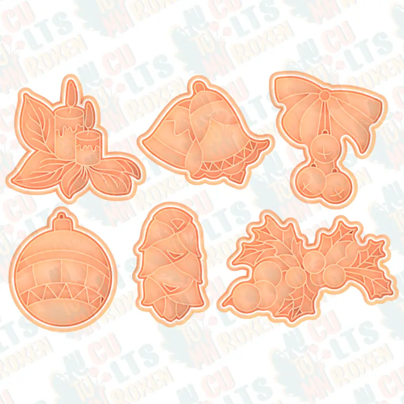 Christmas decoration cookie cutter set of 6