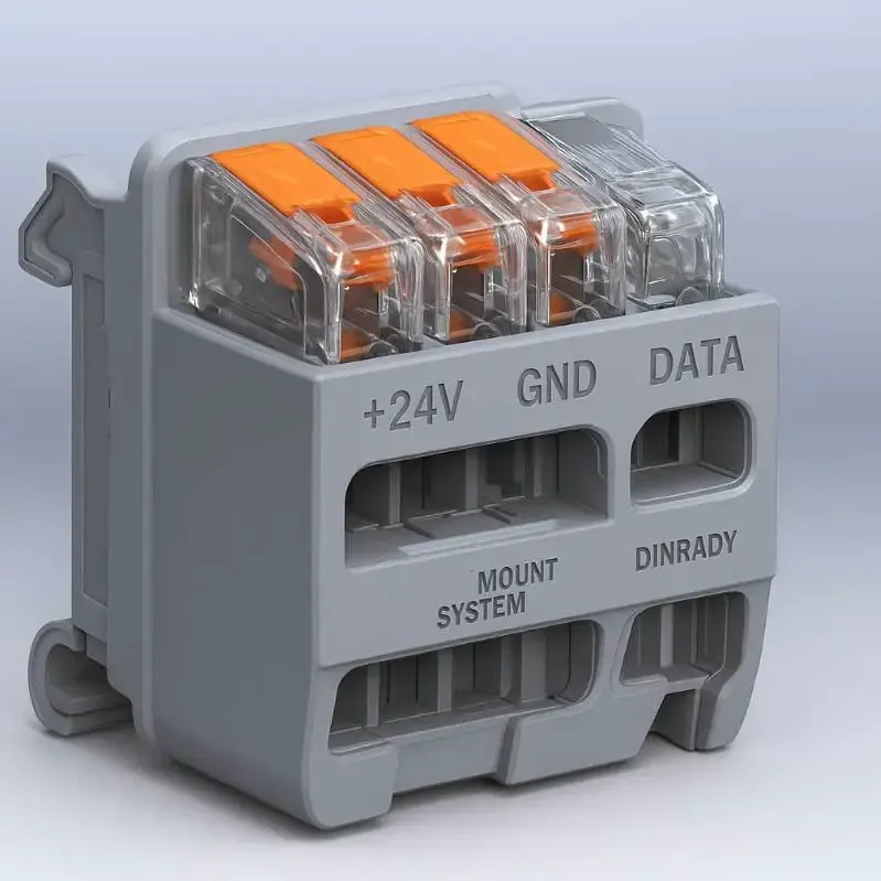 WAGO Mount System Series — Modular DIN Rail Holders
