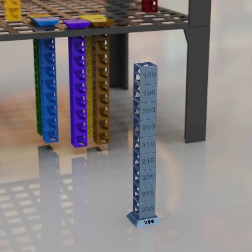 Temp tower PETG & PLA Test Temperatura 190-230 50min 3grammi