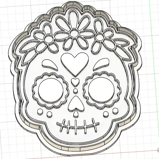 cortador catrina dia de muertos