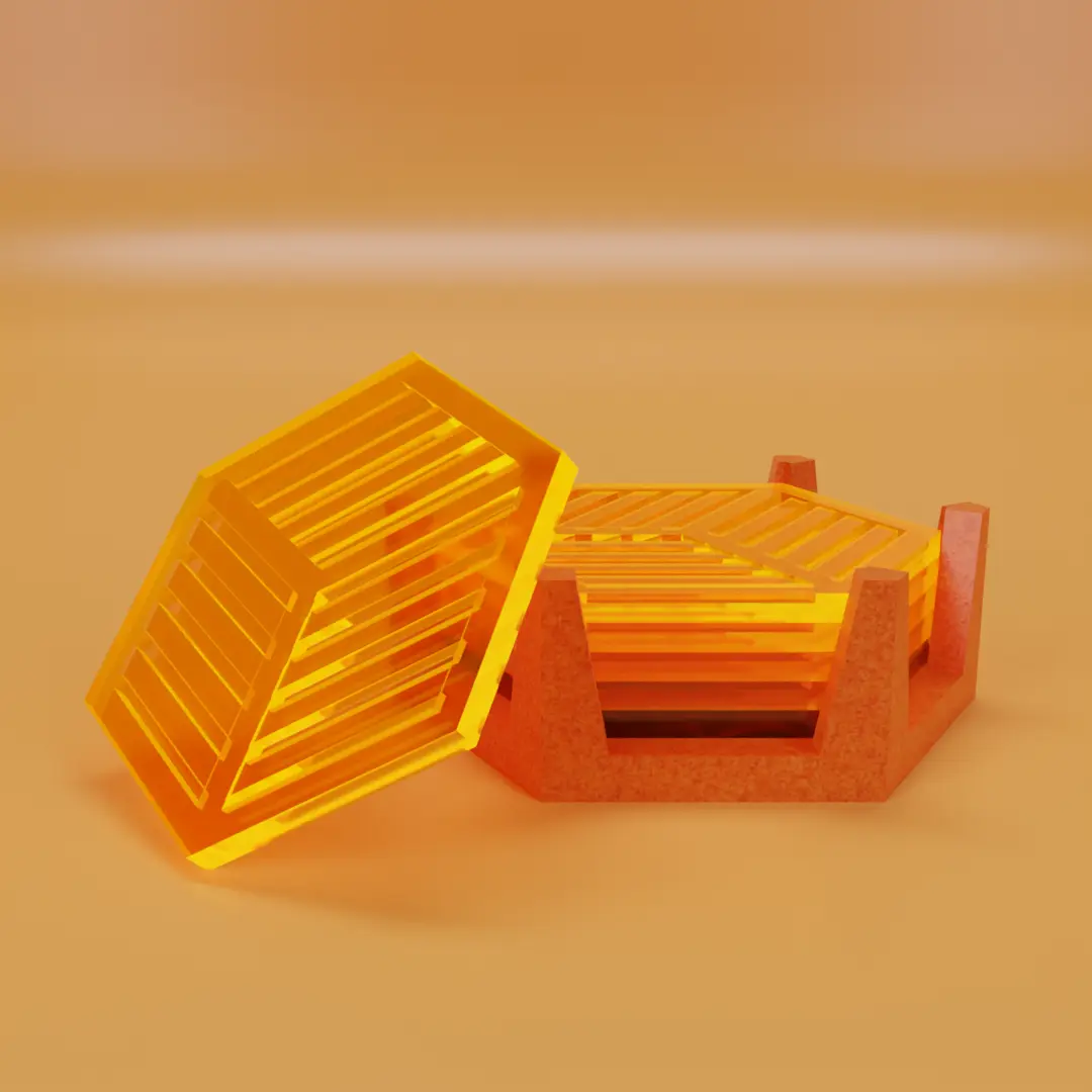 Geometric Drink Coaster - Creality Cloud 3D Model | 3Drop