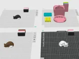 Pen Holder Sleeping Cat in a Cat House-1