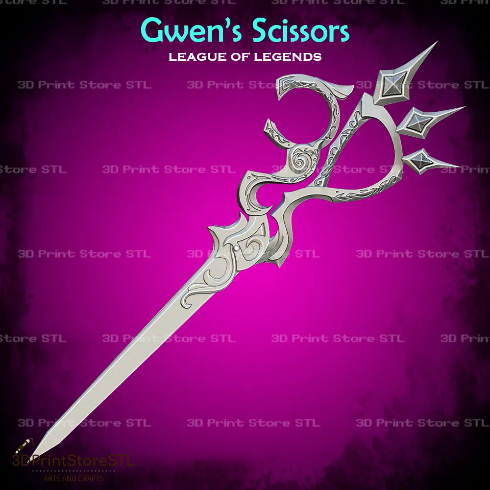 Gwens Scissors Cosplay League of Legends - STL File
