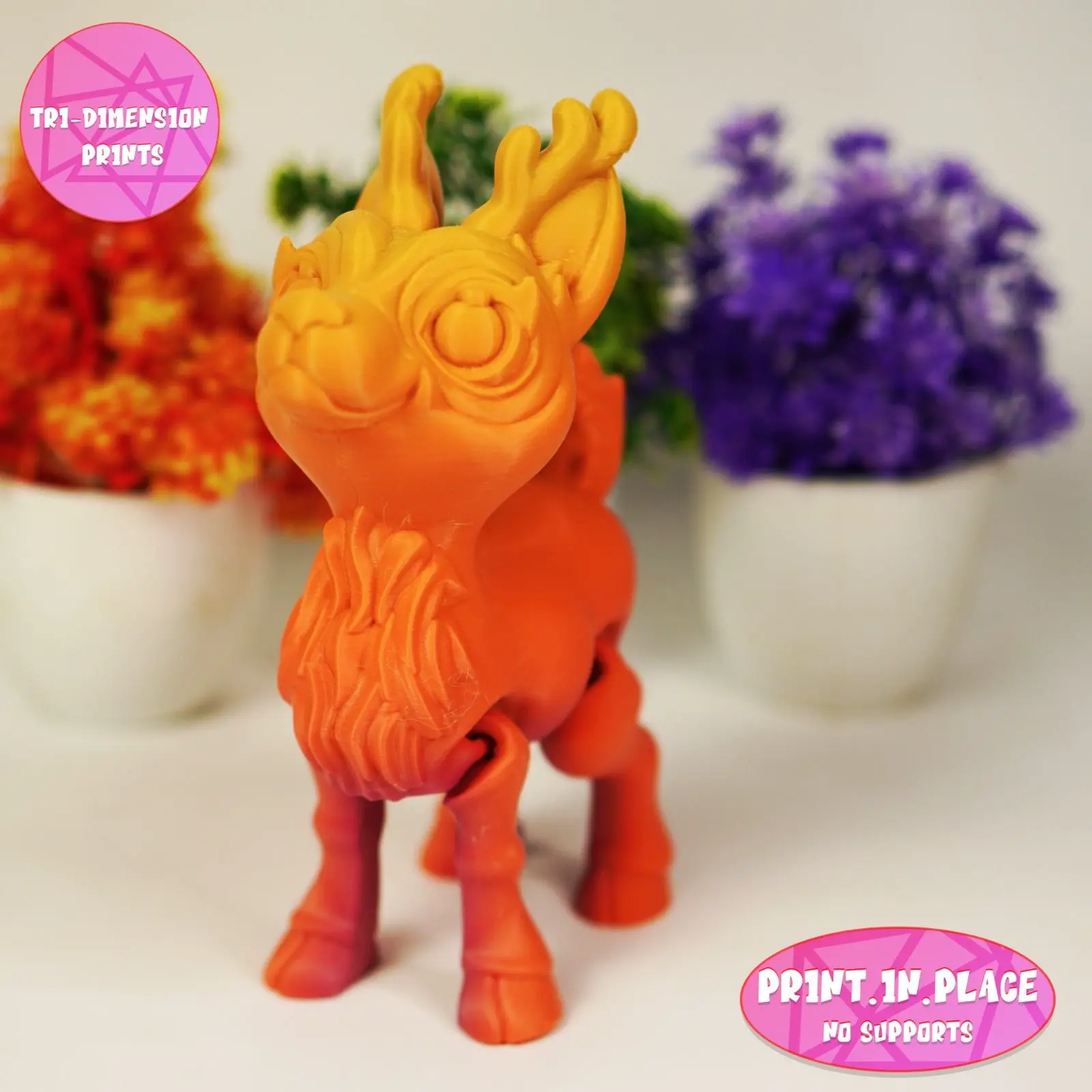 PRINT-IN-PLACE CUTE FLEXI REINDEER