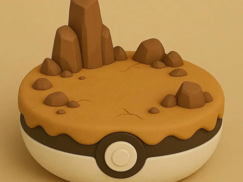 Pokemon Ground Base/stand for Chibi Pokemon models