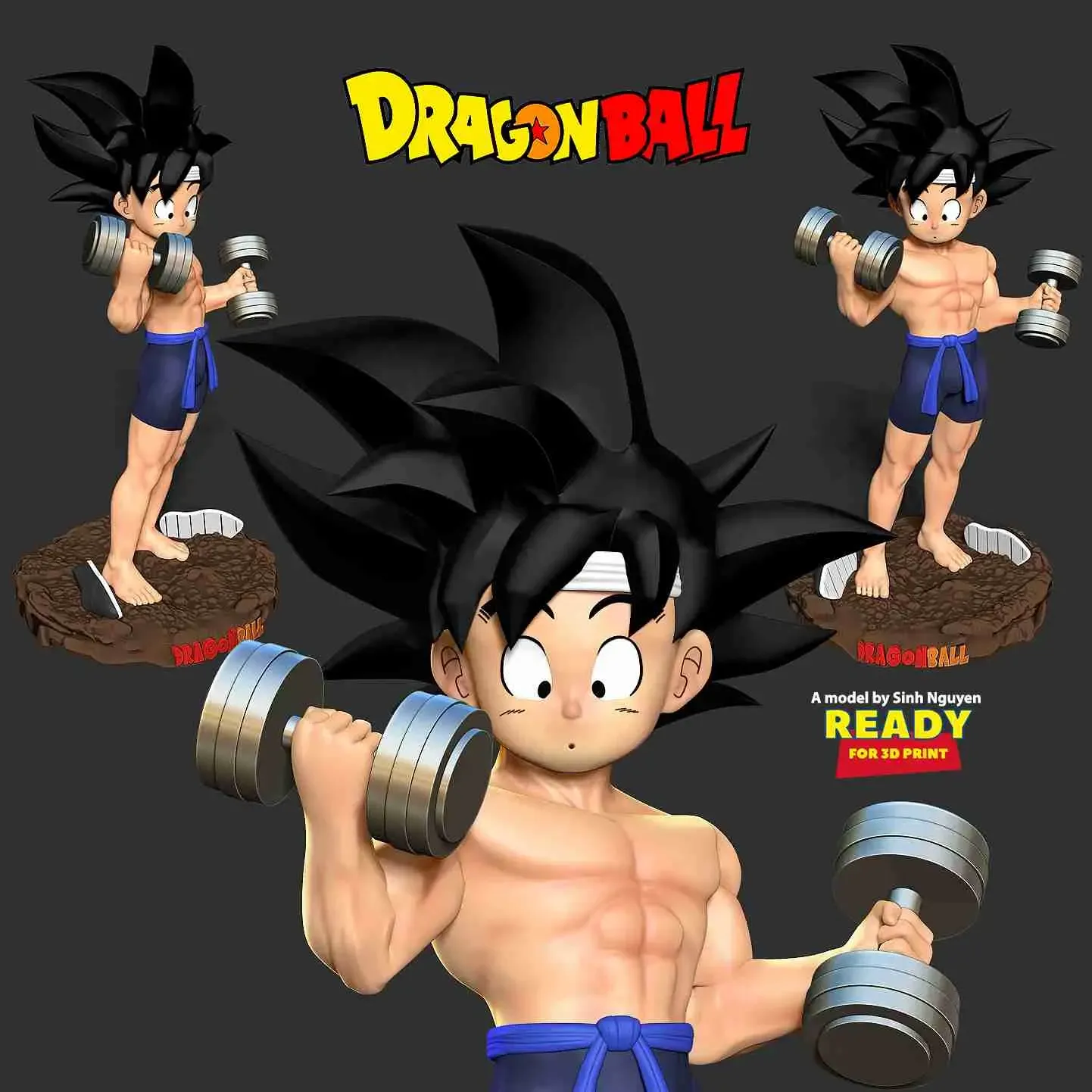 Kid Son Goku with gym