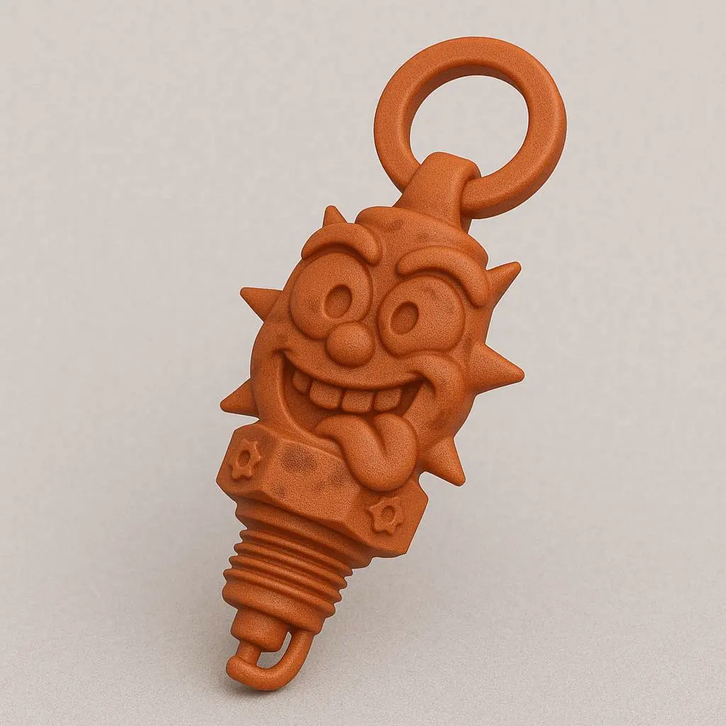 3D Printer Files | 3MF File | “Plug Life” Smiley Keychain