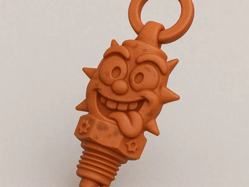 Llavero Sonriente "Plug Life"