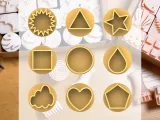 Ceramic Clay Stamp Set – Basic Shapes (9 Stamps, 20 mm)-0