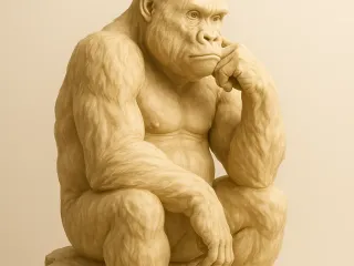 Gorila pensativo