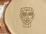 Abstract Face Cookie Cutter, Biscuit Cutter-0