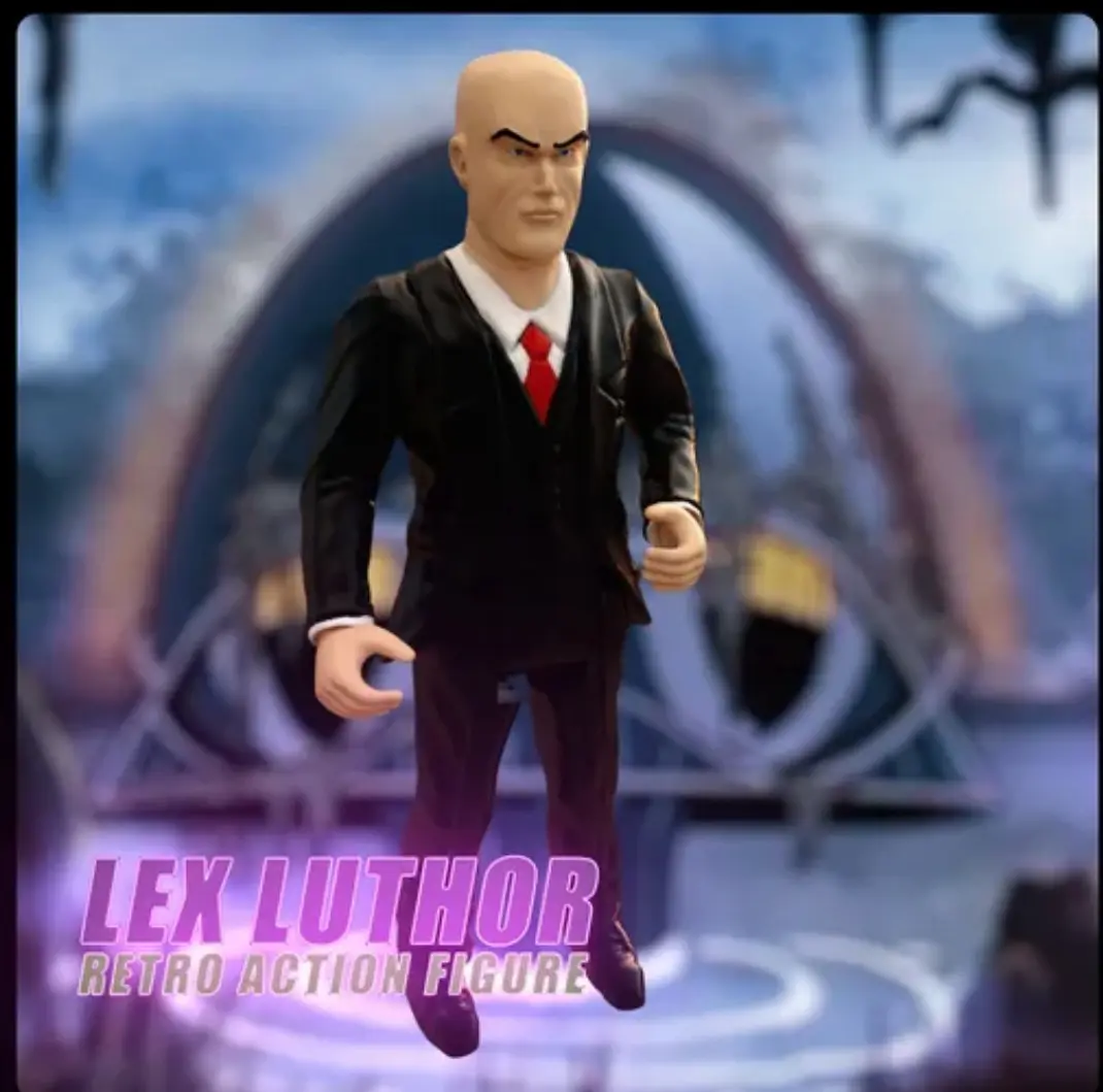 3D Printer Files | 3MF File | Lex Luther retro action figure in black ...