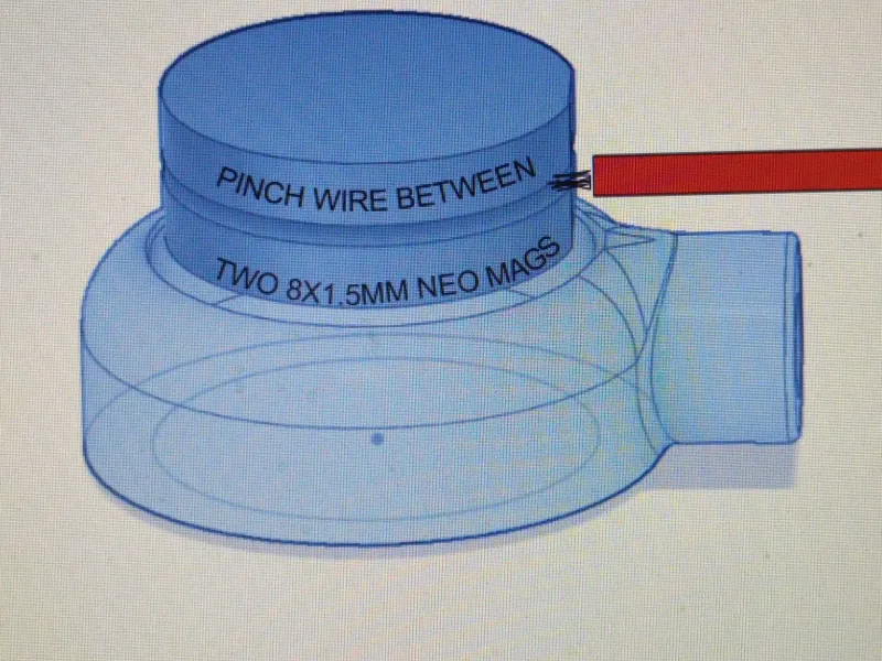 Battery Buds. Magnetic clips to charge Li-Ion & other cell