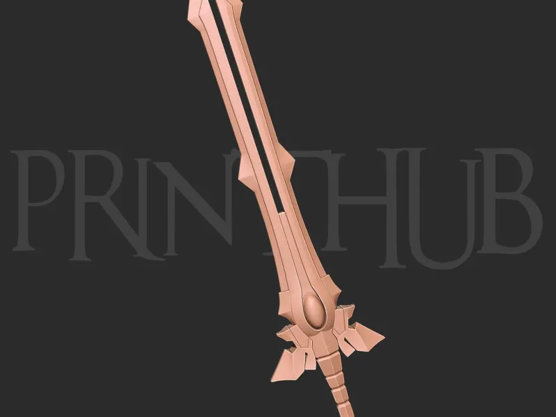 Enryuu Sword Level Max – Onimusha Fan Art | Cosplay Prop STL