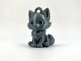 Baby wolf keychain and basic ornament-1