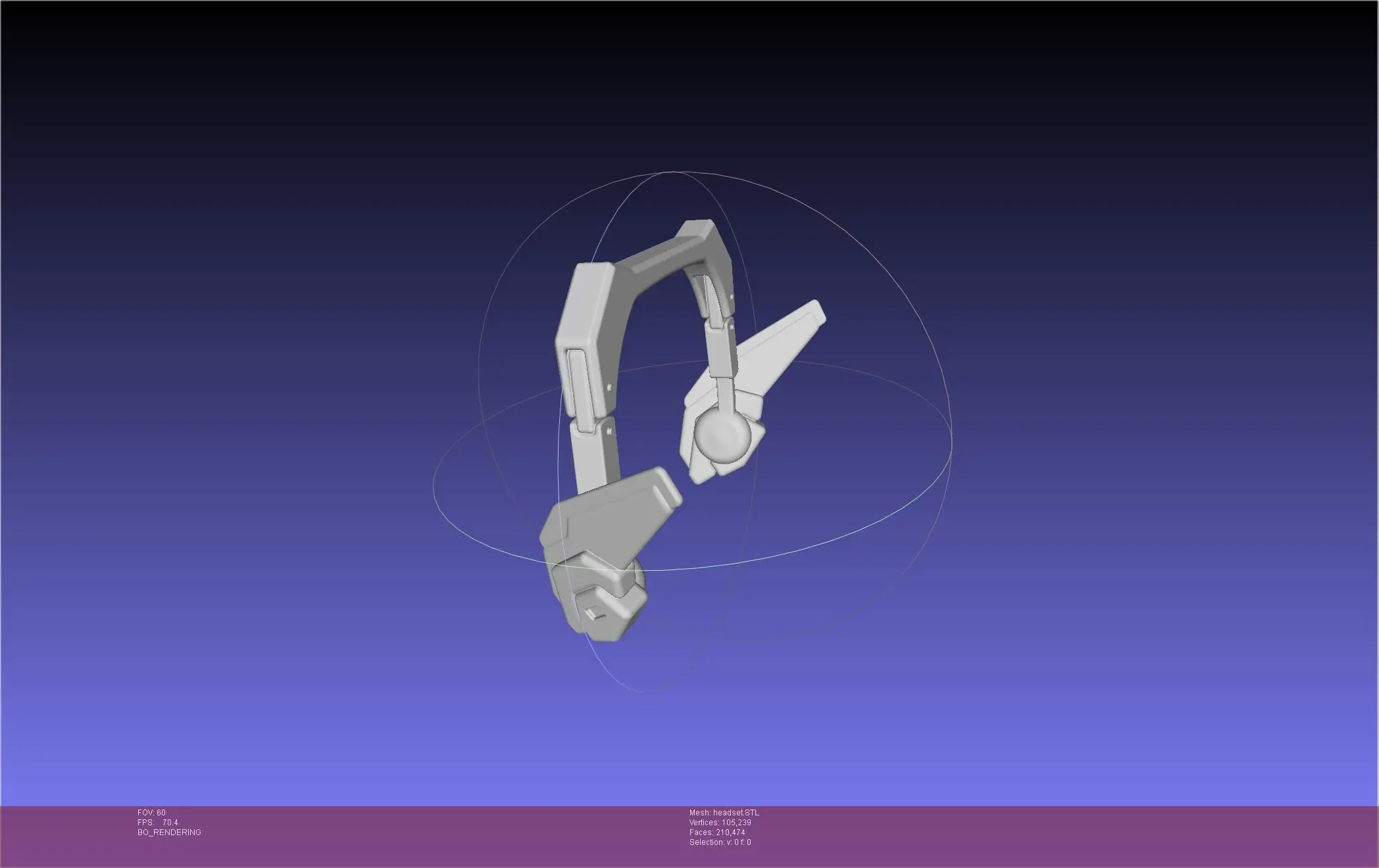 Overwatch 2 Version D.Va Headset Druckbares Modell