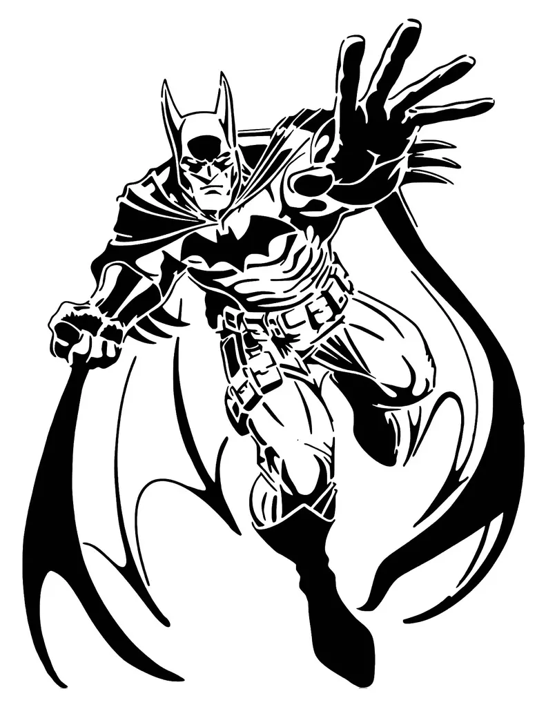Batman Schablone 5