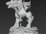 Savage Cerberus – Three Headed Hellhound Statue-5